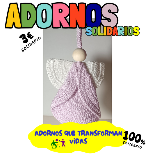 ADORNO ANGEL CROCHET ARBOL NAVIDAD