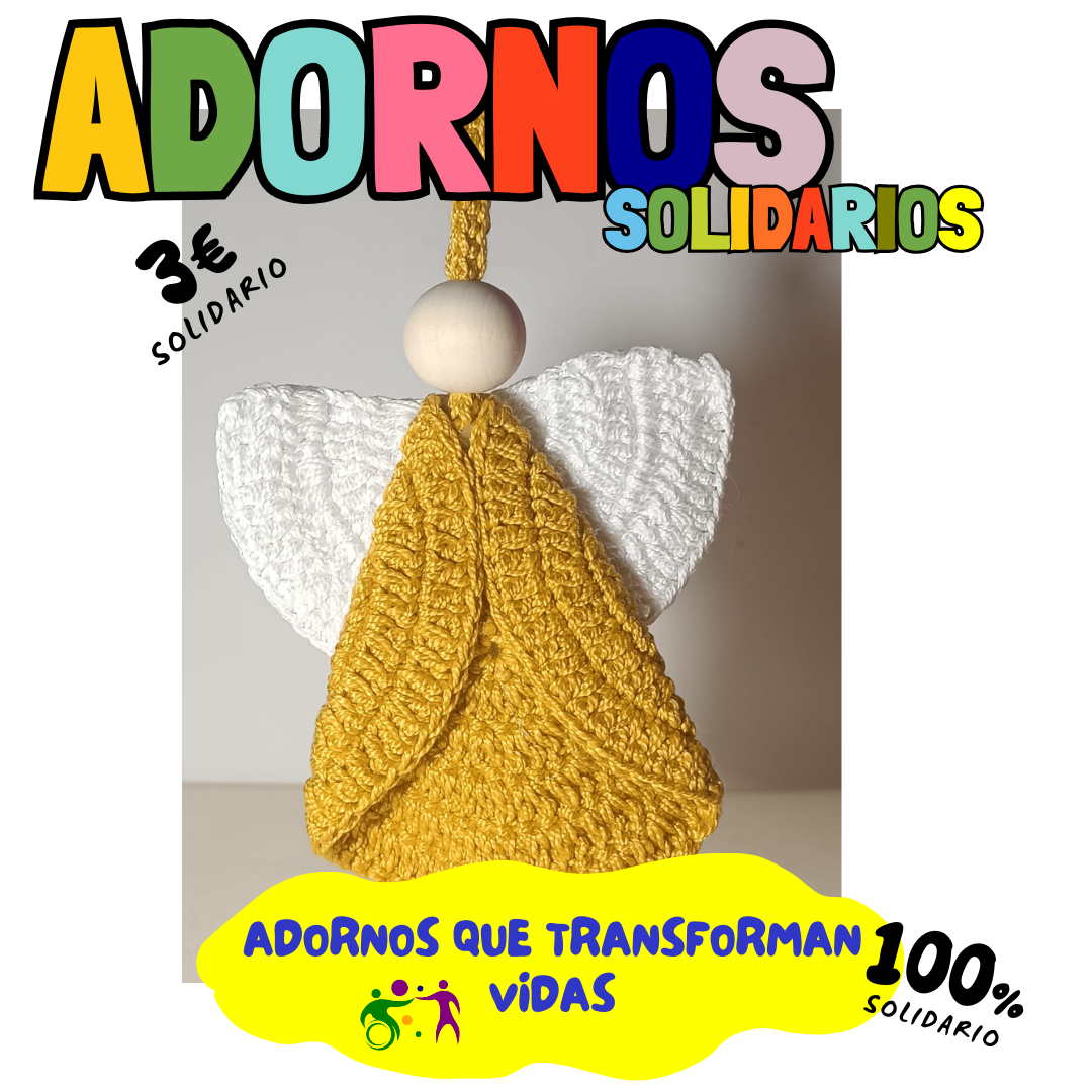 ADORNO ANGEL CROCHET ARBOL NAVIDAD