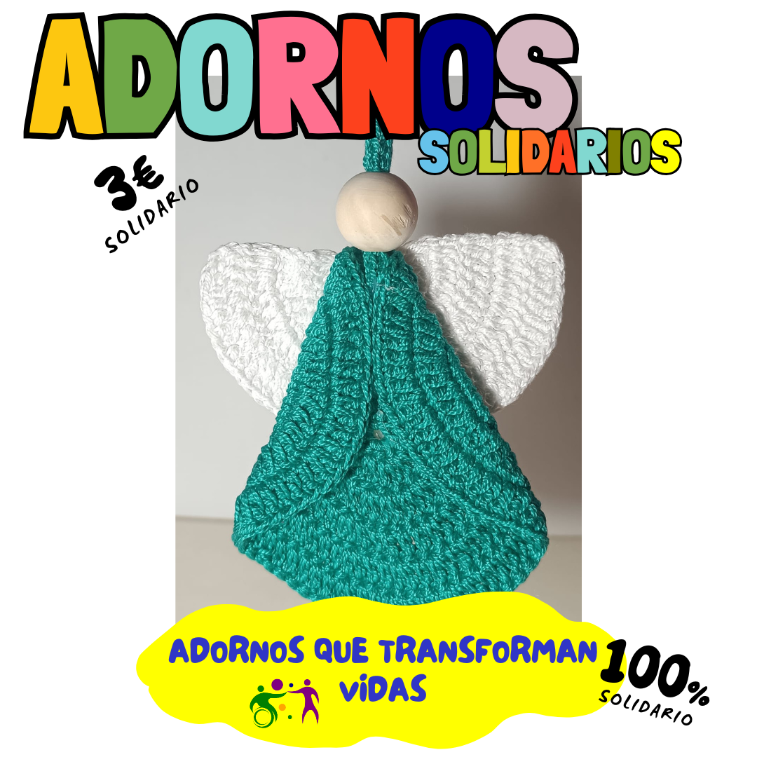 ADORNO ANGEL CROCHET ARBOL NAVIDAD