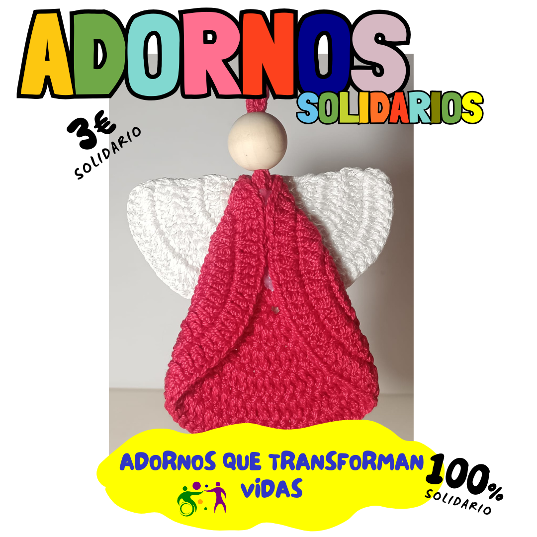 ADORNO ANGEL CROCHET ARBOL NAVIDAD