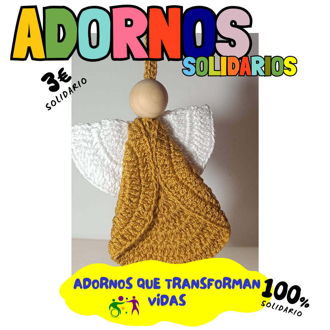ADORNO ANGEL CROCHET ARBOL NAVIDAD
