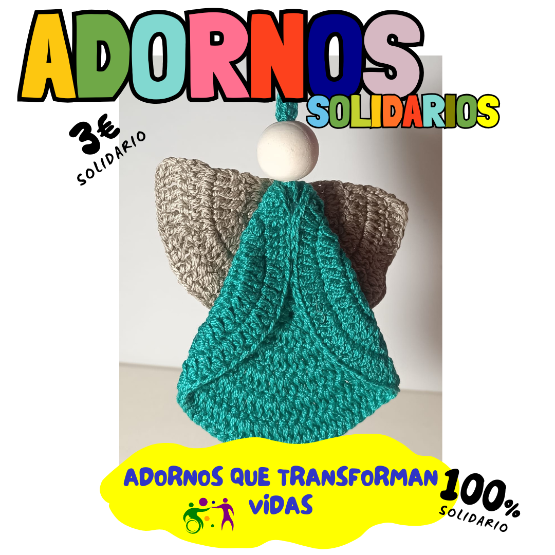 ADORNO ANGEL CROCHET ARBOL NAVIDAD
